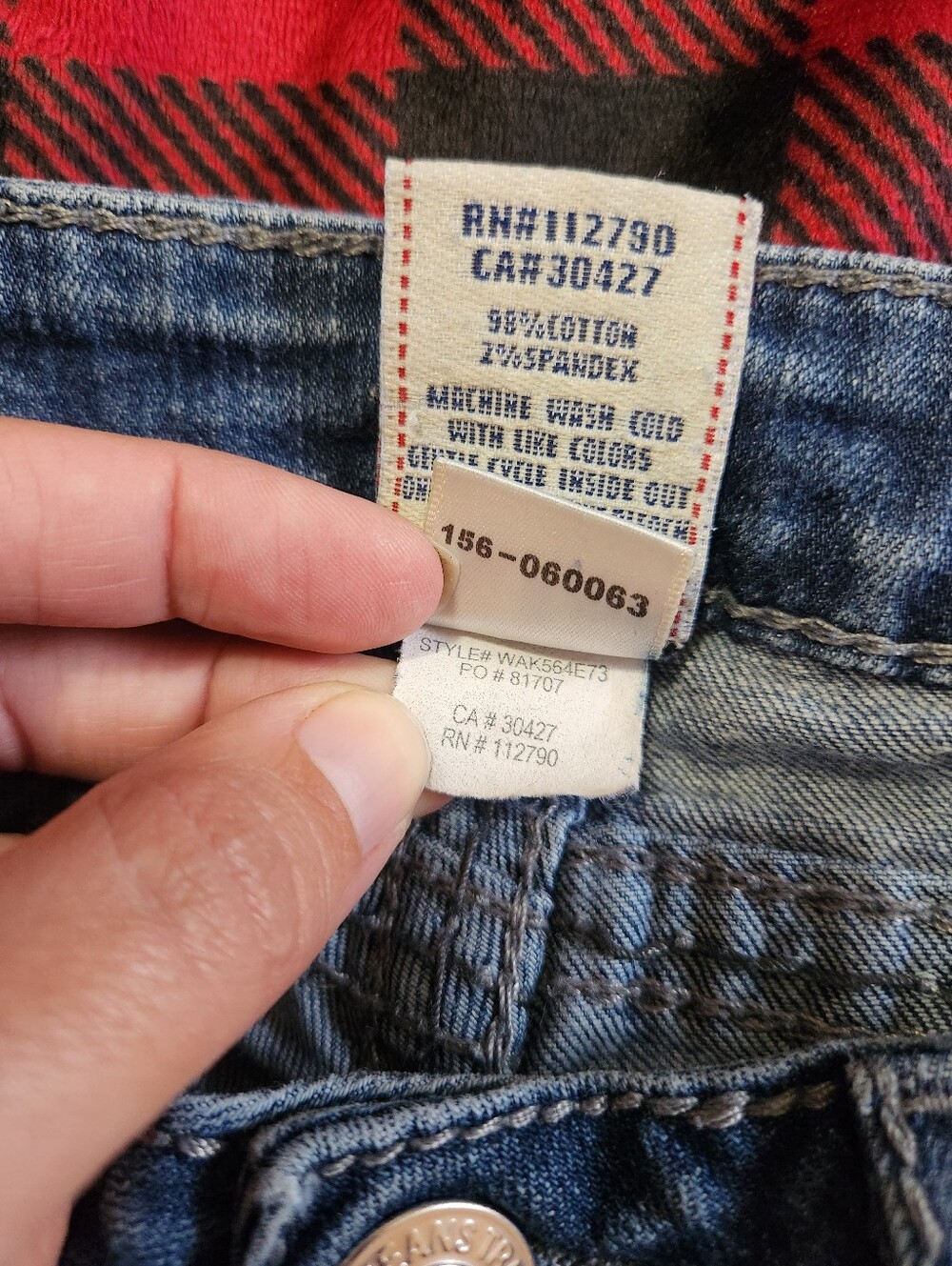 True Religion Y2K Thick Stitch Flap Pocket Bootcut Jeans Medium Wash Size 28 - Picture 7 of 11